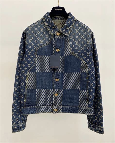 lv blue denim jacket|louis vuitton denim jacket women's.